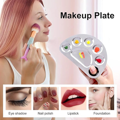 Makeup Palette, Makeup Mixing Palette, Stainless Steel Metal