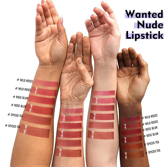 Long Lasting Liquid Lipstick with Clear Lip Gloss Long