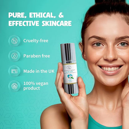 Vitamin C Serum for Face with Hyaluronic Acid, Aloe Vera, Retinol, and Vitamin E - Natural Skin Care for Beautiful and Healthy Skin - Helps Dull and Tired Skin and Fine Lines