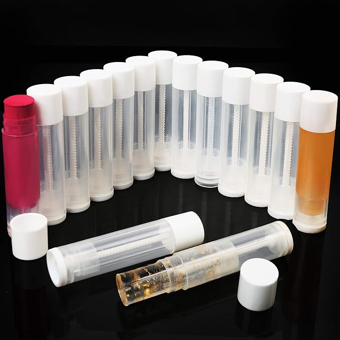 LotFancy Lip Balm tubes Empty, 60PCS