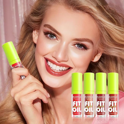 4 Colors Fat Oil Lip Gloss, Lip Oil Gloss,