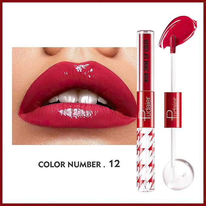 MIELIKKI Liquid Lipstick with Clear Lip Gloss, Dual Gloss,