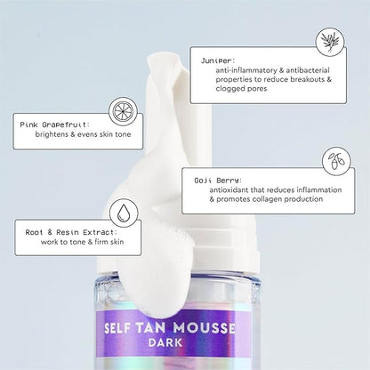 Tanologist Express Self Tan Mousse, Light - Hydrating Sunless Tanning Foam, Vegan and Cruelty Free - 6.76 Fl Oz