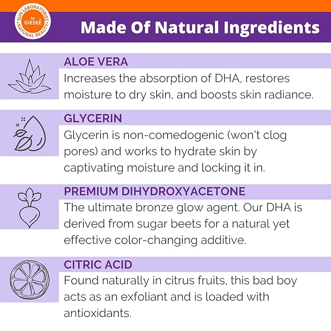 Sun Laboratories By Giesee Ultra Dark Spray Tan Solution 16 oz - Professional Spray Tan, Sun Tanning Lotion, Fake Tan, Airbrush Tanning Machine, Non-Toxic Self Tanner, Spray Tan Kit