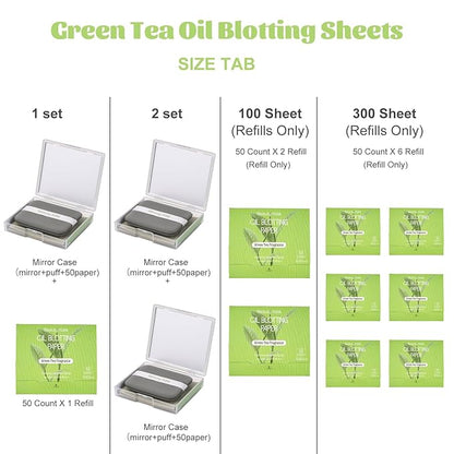 2 Pack Oil Blotting Sheets for Face, Oil