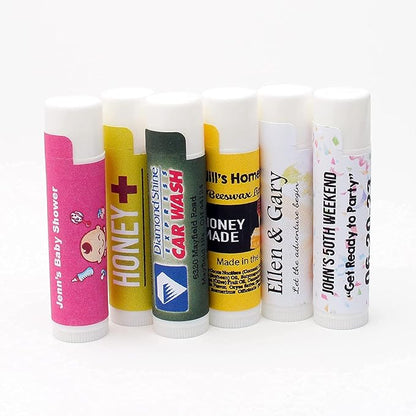 Natural Cherry Lip Balm Bulk, Unlabeled Labels