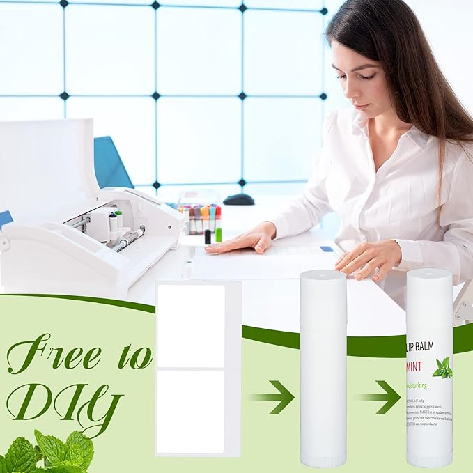 Demissle 150 Pcs Unlabeled Lip Balm Guests