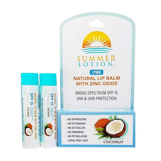 Natural Lip Balm with Zinc Oxide