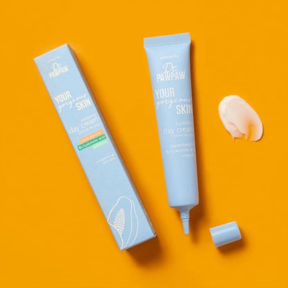Dr. PawPaw Your Gorgeous Skin Hydrating Day Cream - Hyaluronic Acid Anti Aging Face Cream with Vitamin E - Fragrance-Free Day Cream - 1.52 oz