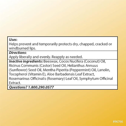 Quality Choice Beeswax Lip Balm All 0.15oz