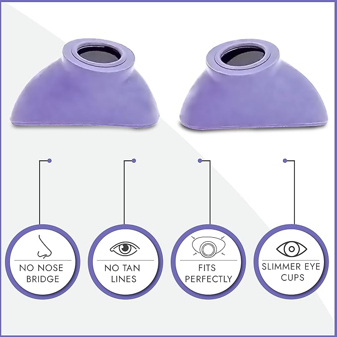 Super Sunnies Slim Flex UV Eye Protection, FDA Compliant Individual Tanning Goggles Eyeshields