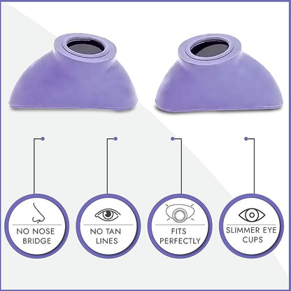 Super Sunnies Slim Flex UV Eye Protection, FDA Compliant Individual Tanning Goggles Eyeshields