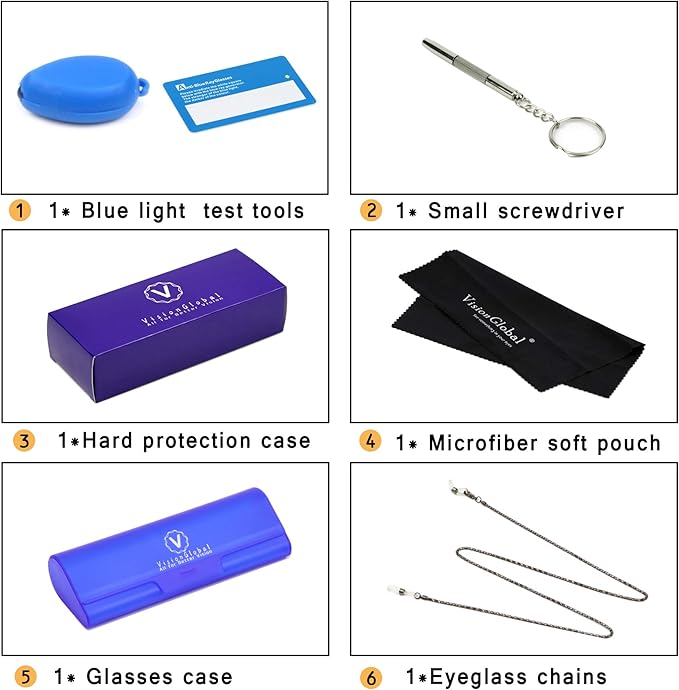 VisionGlobal Blue Light Blocking Glasses