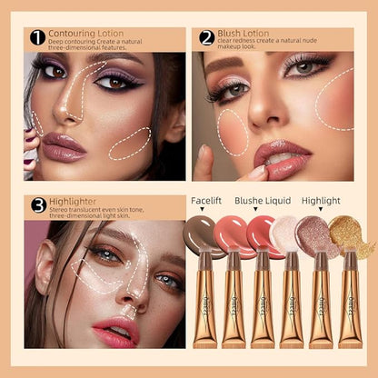 MEICOLY Liquid Highlighter Beauty Wand,Highlight Stick with Cushion