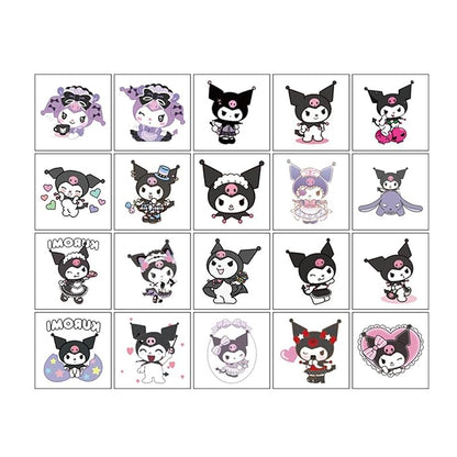 40pcs Kuomi Temporary Tattoos for Kids, kuro-mi Party Gifts (Klm)