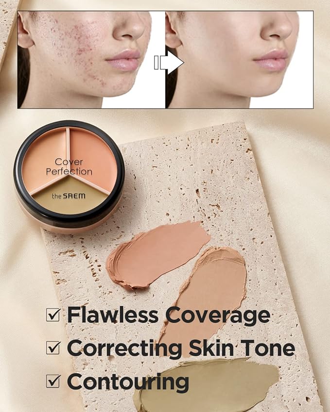 THESAEM Cover Perfection Triple Pot Concealer 01 Correct Dark Circles