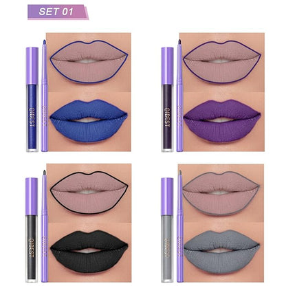 Matte Lip Gloss Sets, 4 Colors Halloween Makeup Gloss