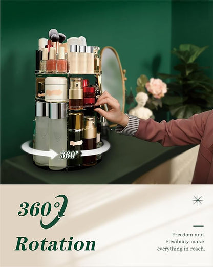 Rotating makeup organizer, 360 spinning