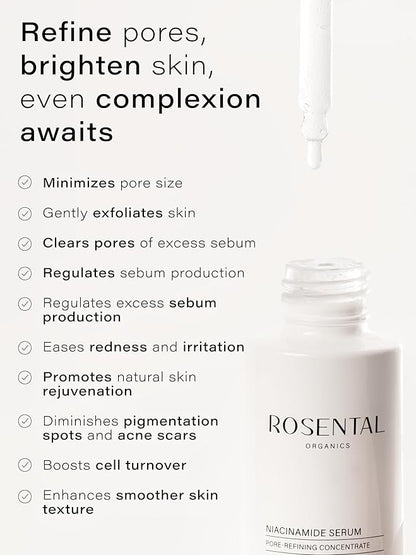 Organics Hydrating Facial Serum - 100% Vegan & Natural Cosmetics (30 ml, Niacinamide Serum)