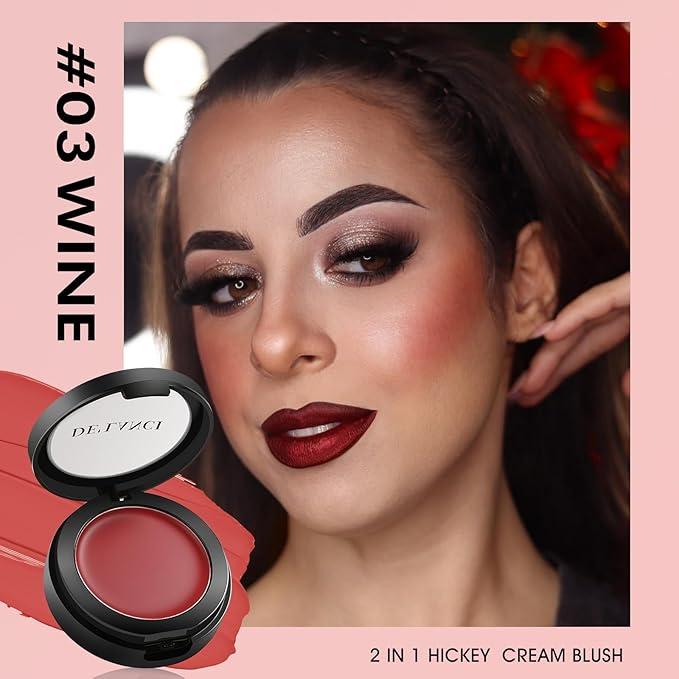DE'LANCI Hydrating Cream Blush for Cheeks & Lips