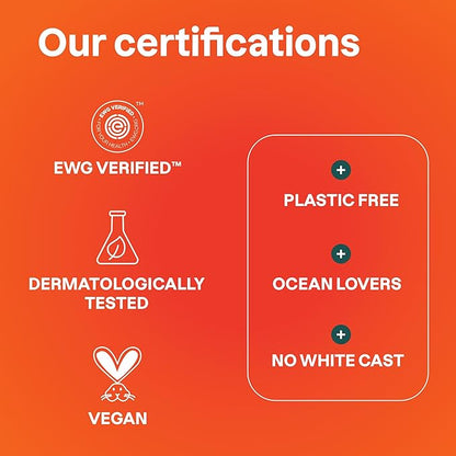 ATTITUDE Mineral Sunscreen Stick with Zinc Oxide, SPF 30, EWG Verified, Plastic-Free, Broad Spectrum UVA/UVB Protection, Dermatologically Tested, Vegan, Orange Blossom, 2.1 Ounces