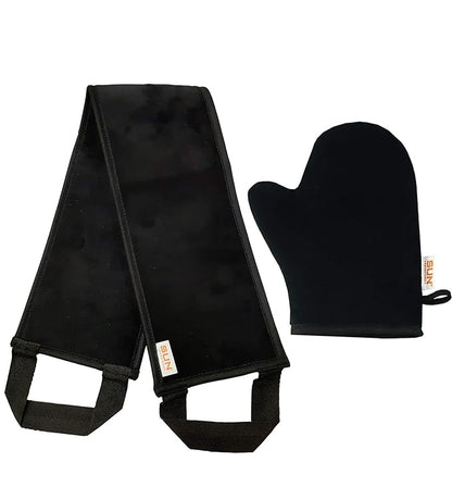 Sun Laboratories By Giesee Back Tanning Applicators - Self Tanner Back Applicator Kit with Mitt - Ideal for Even Sunless Tanning and Smooth Application
