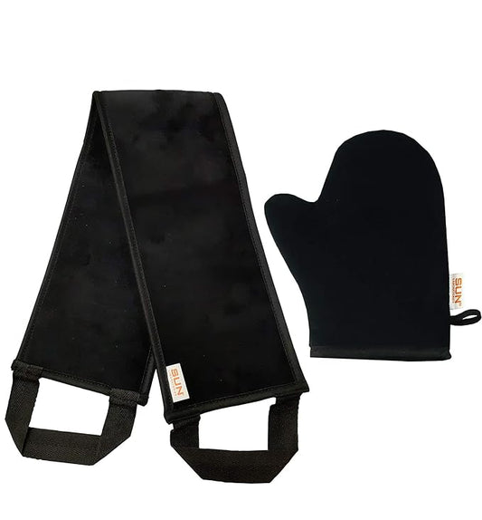 Sun Laboratories By Giesee Back Tanning Applicators - Self Tanner Back Applicator Kit with Mitt - Ideal for Even Sunless Tanning and Smooth Application