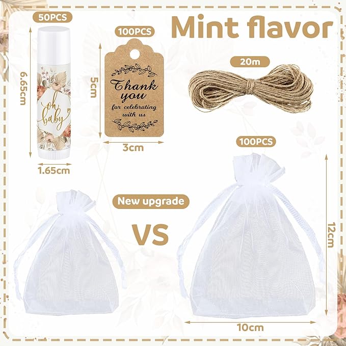 Demissle 50 Pcs Baby Shower Lip Plants)