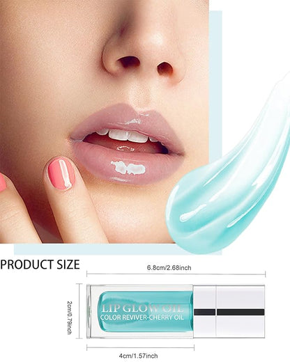Tinted Moisturizing Lip Glow Oil,Hydrating Plumping Gift
