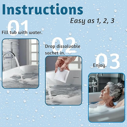 Methylene Blue Bath Soak | Age Defying Serum for Aging and Fragile Skin | Supplement for Defying The Signs of Aging Fragile Skin | USP Pharmaceutical Grade | 10 Dissolvable Sachets