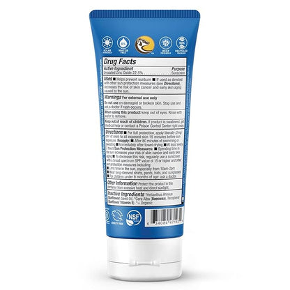 Badger Reef Safe Sunscreen, SPF 40 Sport Mineral Sunscreen, 98% Organic Sunscreen Ingredients, Broad Spectrum, Water Resistant, Zinc Oxide Sunscreen, Unscented, 2.9 fl oz (2 Pack)