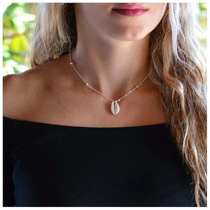 Bohemia Sea Shell Choker Necklace Natural