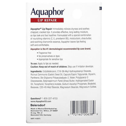 Aquaphor Lip Repair Ointment - Long-lasting oz