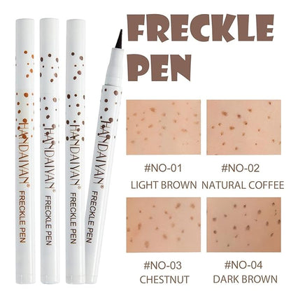 Freckle Pen 4 Colors, Natural Lifelike Freckle Makeup