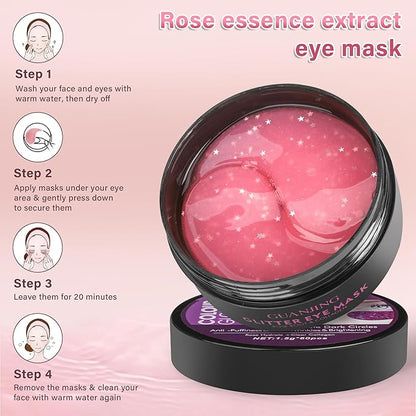 Caffeine under eye masks for