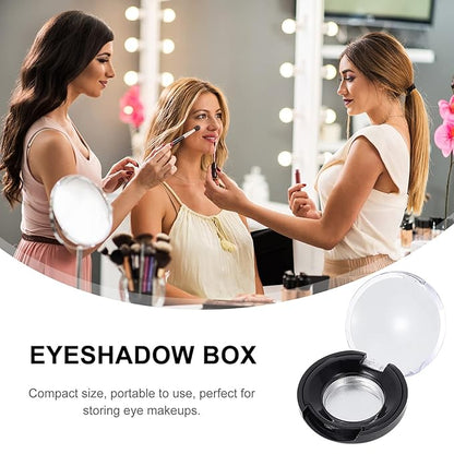Lurrose Makeup Pallet 8pcs Empty Eyeshadow Trays Round
