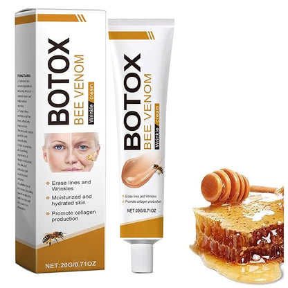 Bo-tox Bee Venom Cream for Lifting & Firming Saggy Face/Neck/Eyes, Wrinkle & Fine Lines & Eye Bag Removal, Restoring Elasticity & Deeply Moisturizing, Natural Bee Venom Serum for All Skin Types, 20 G