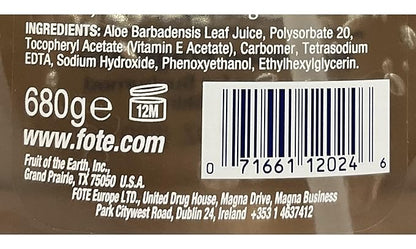 Fruit of the Earth Aloe Vera 100% Gel 24 oz (Pack of 3)