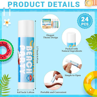 24 Pcs Sunscreen Lip Balms
