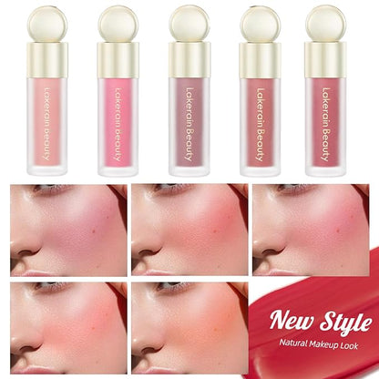Liquid Blush, Natural Matte Finish Looking, Dewy Cheek Red 04)