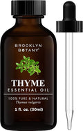 Brooklyn Botany Thyme Essential Oil – 100% Pure and Natural – Premium Grade Oil with Dropper - for Aromatherapy and Diffuser - 1 Fl Oz
