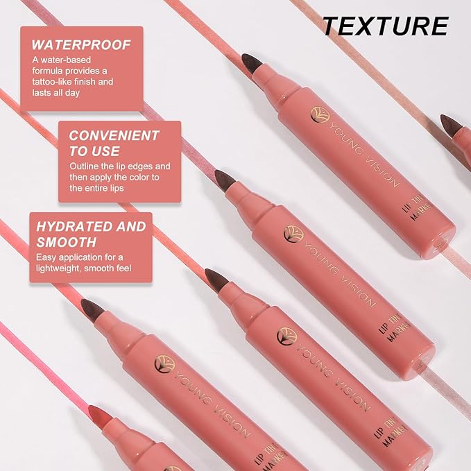 YOUNG VISION Lip Tint Marker 3 PCS Set, YOUNG