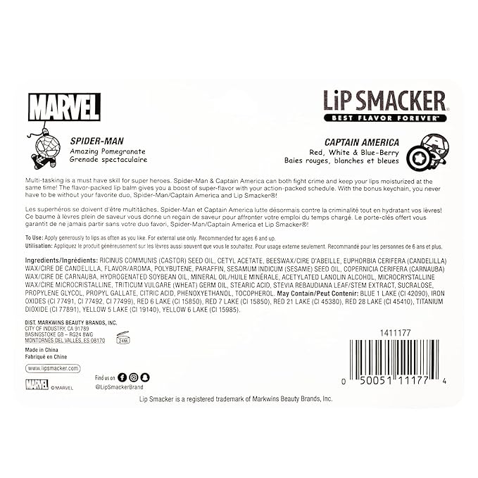 Lip Smacker Marvel, keychain, lip balm