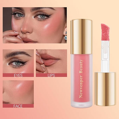 Face Blush with Brush Liquid Blush for Cheeks