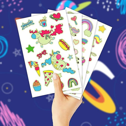 140+ Styles Luminous Kids Tattoos, Temporary Tattoo Stickers Games (Unicorns)