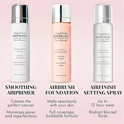 MagicMinerals AirBrush Foundation Set by Jerome Alexander - Skin (Light)