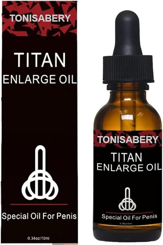 Tonisabery Enlarge Oil Red - Men's Herbal Massage Oil - Ginseng & Ginkgo Biloba Blend - 10ml