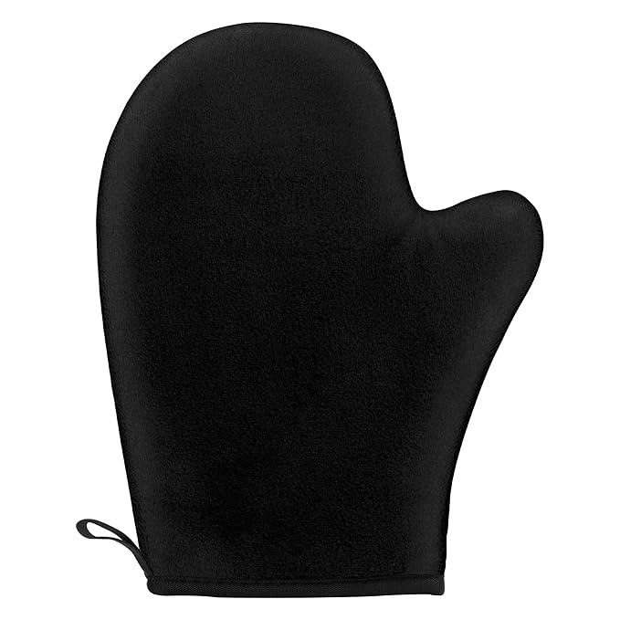 Self Tanning Mitt Applicator Self Tan Black Tanning Mitts Self Tanner are Machine Washable And Reusable Sunless Tanning Mit Ultra Soft and Streak Free