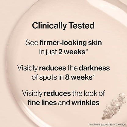 Honest Beauty Ageless Firm and Even Serum | Powered by Vegan Collagen and Elastin Polypeptides | Firmer-Looking Skin and Even Tone | Fragrance Free, EWG Verified, Vegan, Cruelty-Free | 1 fl oz