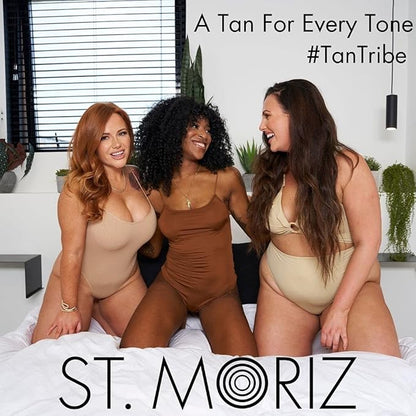 St. Moriz Professional 1 Hour Fast Self Tanner Mousse with Tanning Mitt Bundle - Light to Dark - 200ml - Sunless Instant, Express Self Tanning Foam for Golden, Natural Looking Fake Tan - Aloe Vera